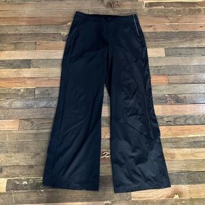 Athlete Wide Leg Snap Pants - Black - Size 6